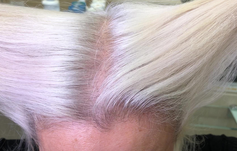 Волосы до начала окрашивания