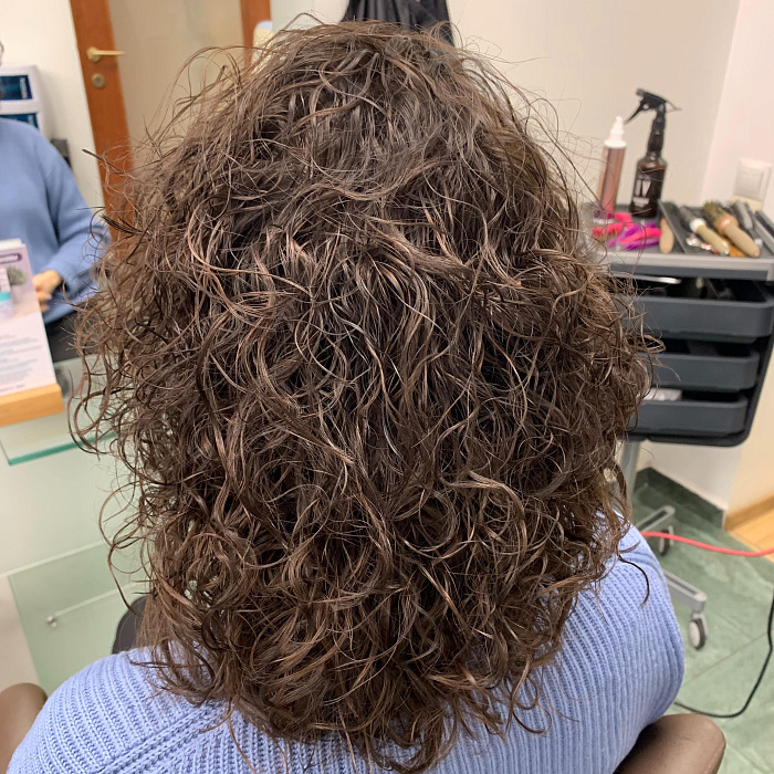 Химическая завивка Goldwell Texture Dimensions на бигуди Olivia Garden на окрашенные волосы