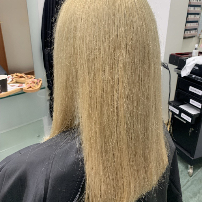 Перемена цвета выход в блонд