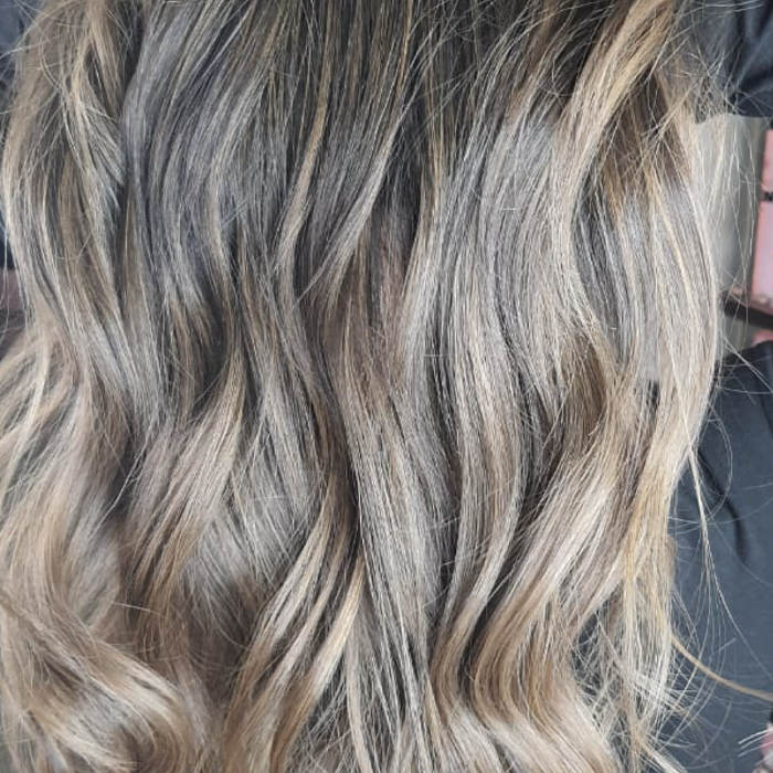 Шатуш на длинные темные волосы